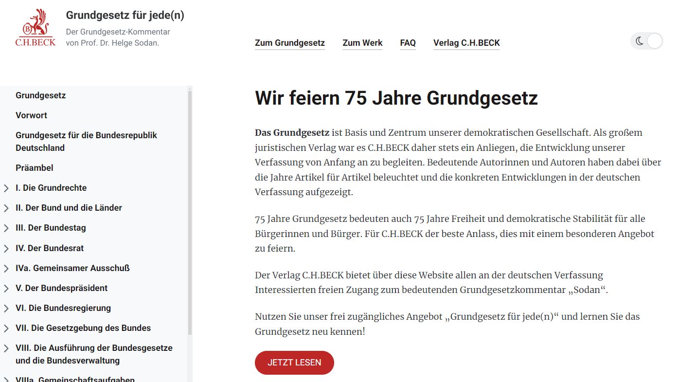 Grundgesetz， GG  Kommentar  by Huber Sachs | Grundgesetz: GG | 10. Auflage | 2024 | beck-shop.de